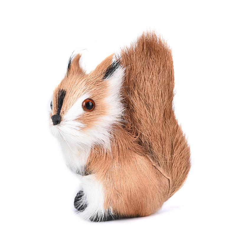 Моделирование Меха Белки Плюшевые Куклы Животных Игрушка Детский Подарок Домашний Декор