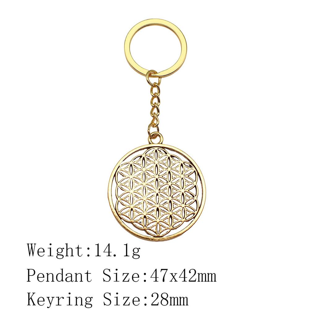 Новые поступления Брелок для ключей Женщина Цветок Жизни Брелок для ключей Biz Новинка в связках ключей