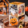 10Pcs Trick or Treat Snack Packaging Box Cartoon Ghost House Cookie Box  Halloween Decoration