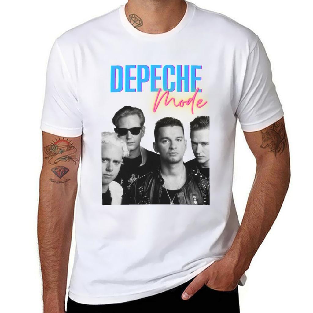 Ретро футболка Depeche Mode Уличный стиль Повседневная футболка