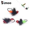 Bimoo, 6 шт., красный, оранжевый, зеленый, мини-муравей, черный, с крючком, нахлыстом, нимфа, искусственная приманка для ловли форели, панфиша #14 #16 #18