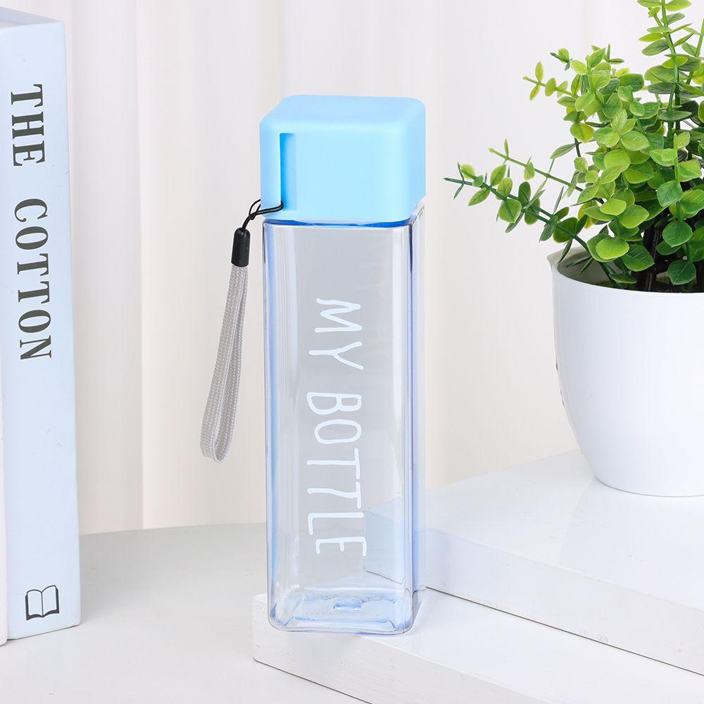 500ML Men Women Large Capacity Portable Coffee Juice Cup Square Drinking Cup Sports Water Bottle