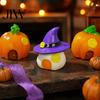 Decorative Mini Houses for Crafts Halloween Resin House Ornaments, Cute Pumpkin/Wizard Hat/Carrot Cabin Figurines Small Planters Micro