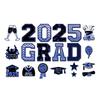 2025 Graduation Car Magnets Congrats Grad Magnetic Stickers Set Graduation Party Decor Magnets for Cars Fridge Garage Mailbox