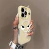 Jelly 2-in-1 Magnetic Suction for IPhone Protective Case 17promax Small Black Cat Simple Cartoon Cute Instagram Style