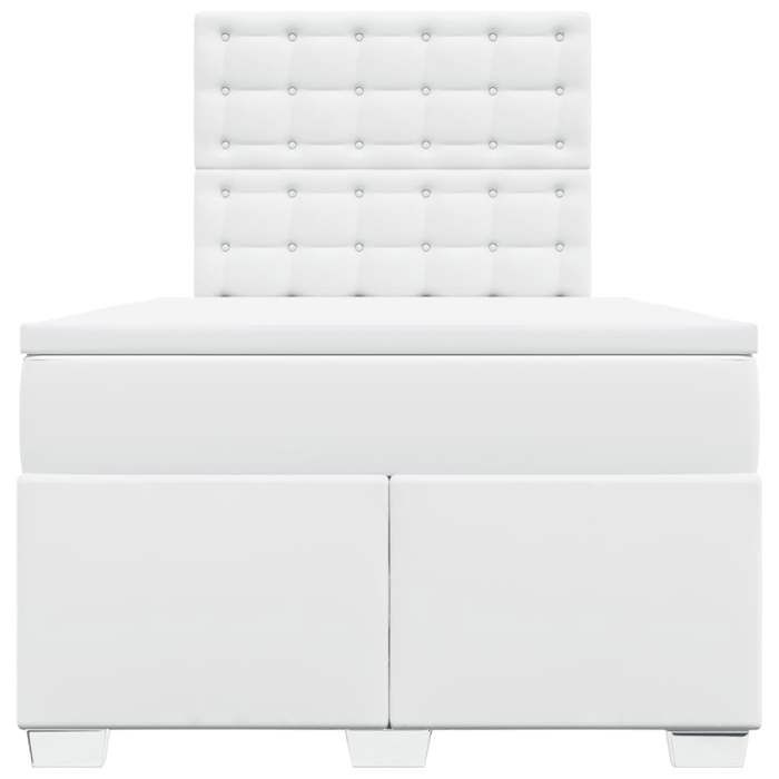 Cadre de lit avec matelas - Maison Exclusive - Similicuir - 120x200cm - Tête de lit réglable