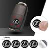 Emblems For Lexus Fsport GX470 RX330 IS250 LX570 LX600 Ct200h RX350 IS300h 5/10PCS/lot 14mm Car Key Shell Square Emblem Symbol S