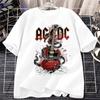 AC/DC Band T Shirt Men Women Cotton Tees Retro Tops Hip Hop Streetwear Harajuku Short Sleeve Brands T Shirt Men's Clothing