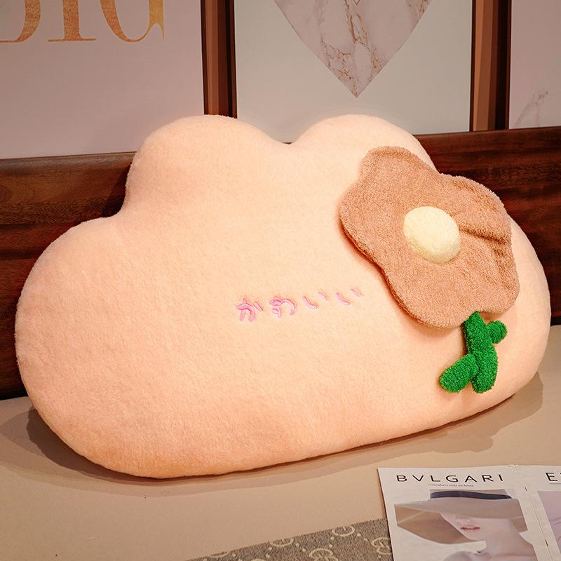 Queen Flower Bed Pillow Girl Sleeping Bedside Cushion Home Sofa Pillow Girl Soothing Doll