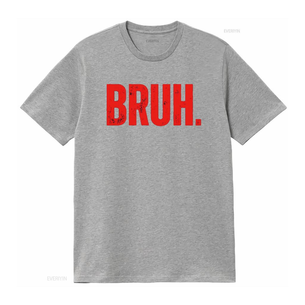 bruh shirt boys funny T for Brothers Shirtns Men vintage Washed designer clothes fashion Top For Everyday Wear Unisex