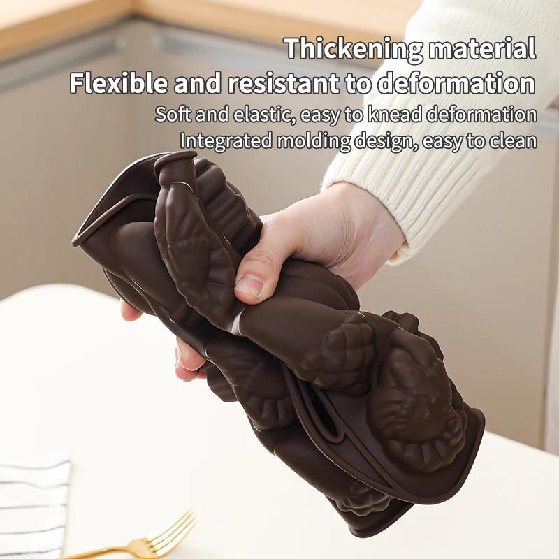 Антипригарная силиконовая форма для выпечки кексов и маффинов с формами орехов и листьев, DIY форма для шоколада, Форма для выпечки для тортов, желе, хлеба, Форма для выпечки