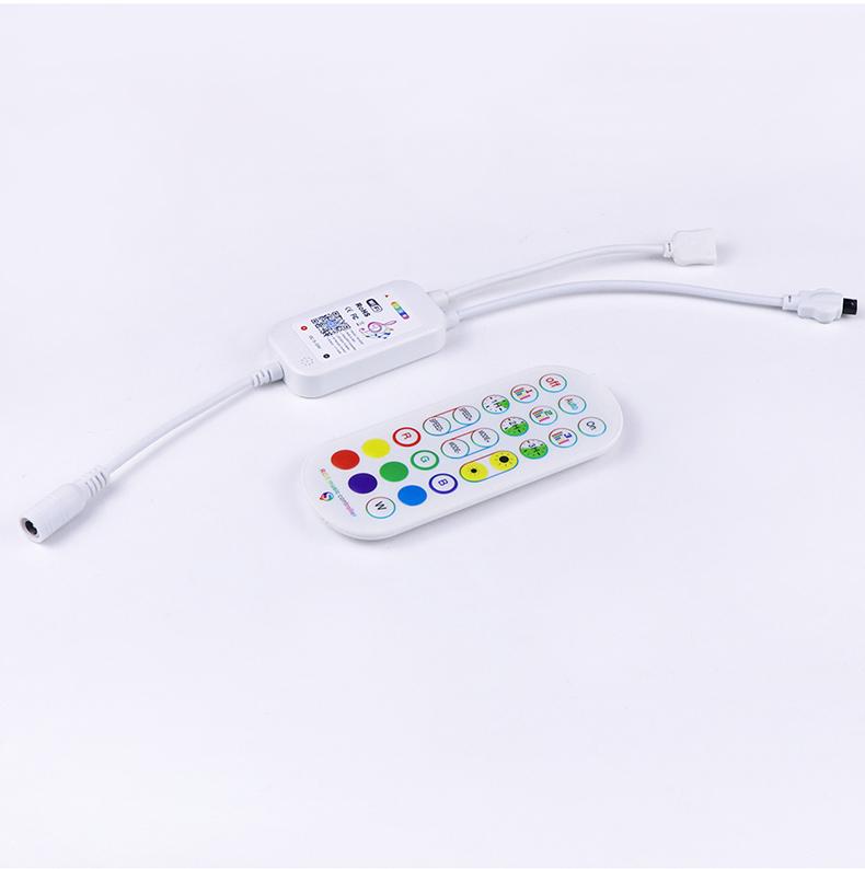 Smart Life Tuya Wi-Fi RGB светодиодные ленты контроллер RGB DC 5 В-24 В встроенный микрофон синхронизация музыки работает с Alexa Google Home