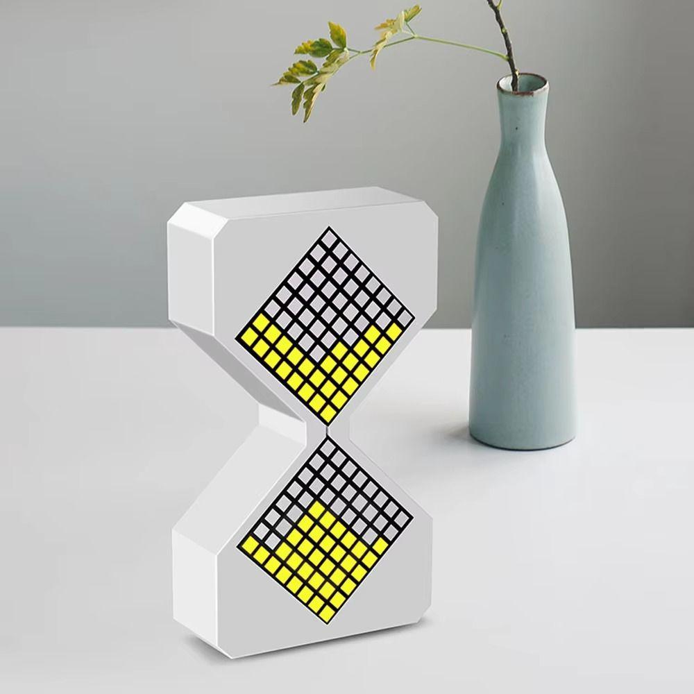 Adjustment Night Light Brightness 3D Hourglass Ornament Portable Electronic Timer  Kitchen