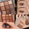 Chocolate Nine Color Eyeshadow Tray Earth Pearlescent Matte Non-smudgy Lasting Waterproof Contouring Eyeshadow Tray Student Makeup Cosmetics