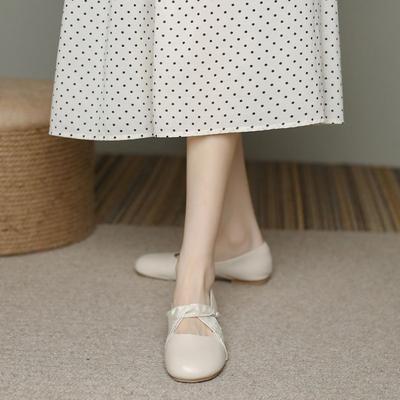 Туфли элегантные женские готические с круглым носком на низком каблуке 2025 в японском стиле лолита с жемчугом Мэри Джейн летняя обувь стильные