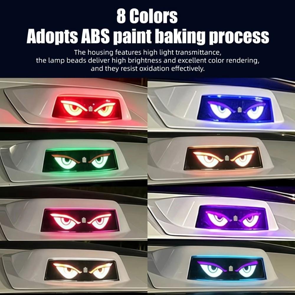 RGB Car Roof  Decorative Cover light Solar Powered Glow Marker Light Demon Eye Light  Night Use