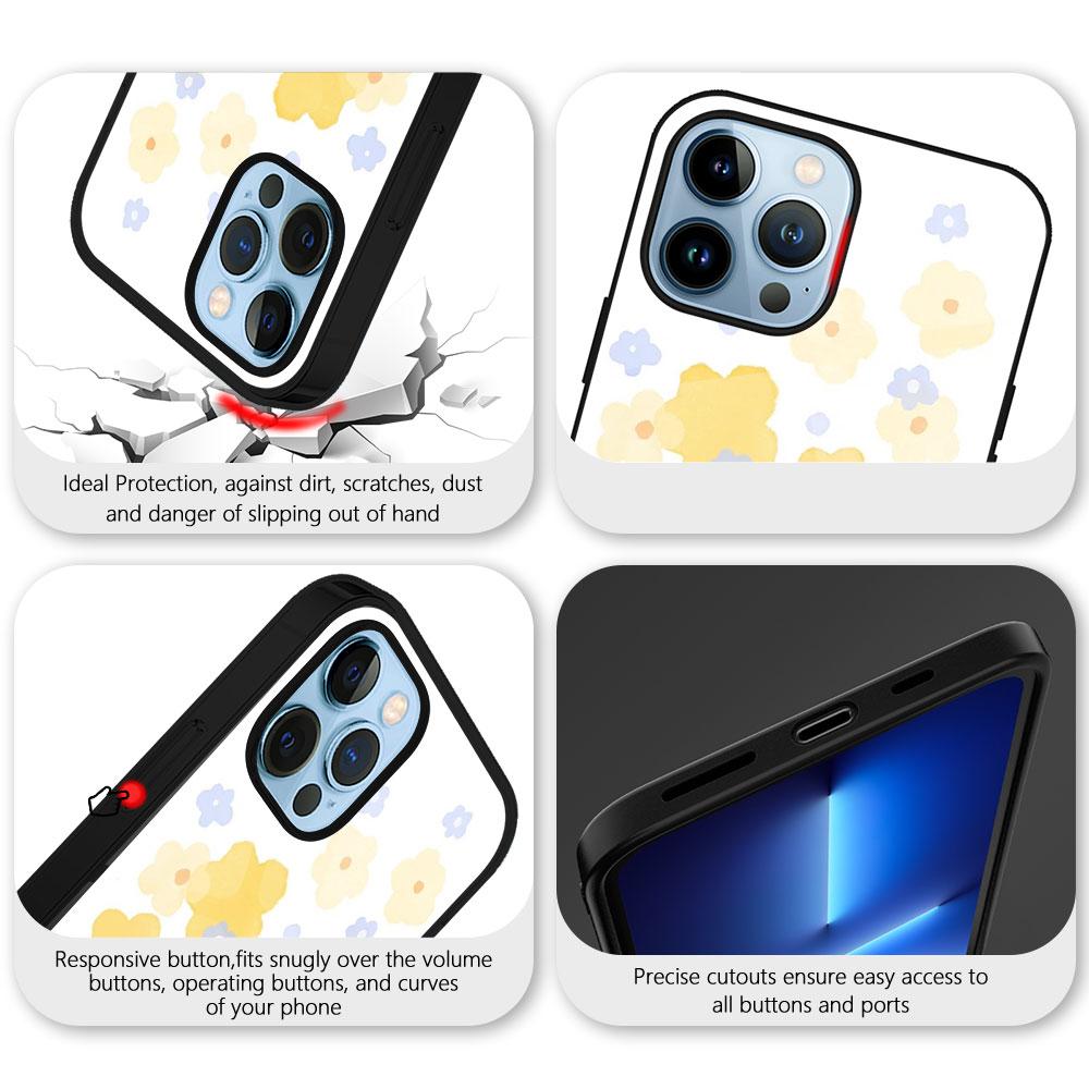 Чехол с цветами и растениями для Iphone 11 14 13 12 Pro Max Mini Xs Xr X 7 8 6s Plus Se 2022, защитный чехол из закаленного стекла Fundas