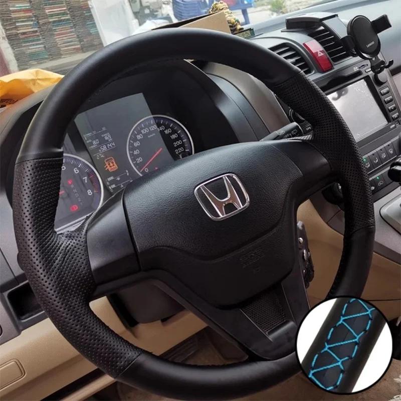 VZH5 DIY Car Steering Wheel Cover Artificial Leather Non-slip For Honda CR-V CRV 2007 2008 2009 2010 2011 Car Interior Accessories
