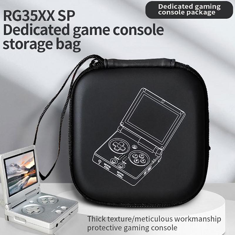 Чехол для переноски для RG35XX SP Защитные дорожные жесткие чехлы Сумка для хранения Органайзеры для игровых картриджей и зарядного кабеля