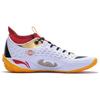 Баскетбольные кроссовки Li Ning Wade 808 Ultra Shock Absorbing Non-Slip Wear-Stick с низким верхом, мужские кроссовки White Red ABAS113-8