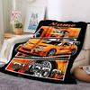 Custom Name Racing Theme Printed Blanket - Perfect for Couch, Bed, Travel & Outdoor Use | Machine Washable, Cozy & Durable.
