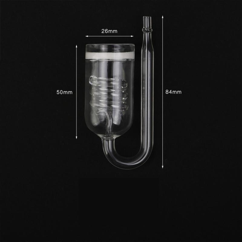 Glass Spiral Co2 Diffuser Bubble Counter For Aquarium Tank Co2 Generator Aquarium Accessories