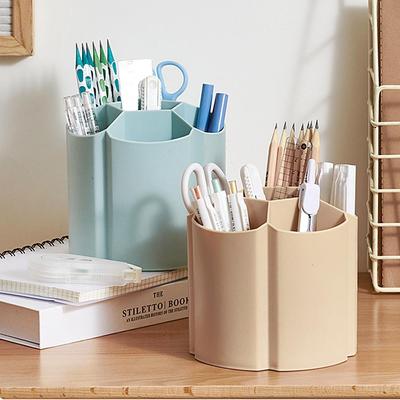 Вращающийся корпус для ручек, офисные настольные канцелярские принадлежности, органайзер, держатель для ручек, креативный держатель для ручек для мальчиков и девочек, вставной держатель для ручек