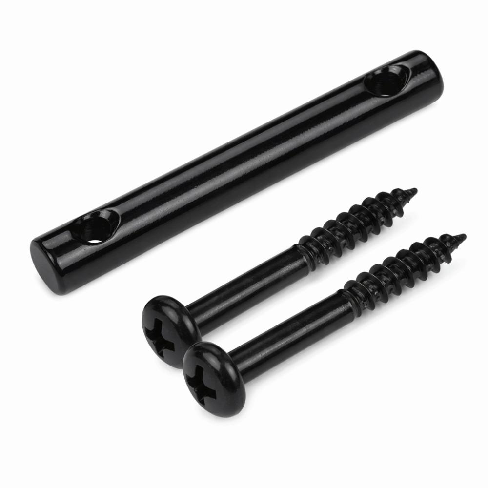 4PCS Black/Silver String Retainer Bar 48mm(1.89in) Headstock String Trees  For Electric Guitar