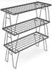 CAMPING MOON Camping Rack, Bonfire Table, Folding, Stacking, Mesh Rack, Storage, Outdoor, Camping, 3-Piece Set T-229-3T