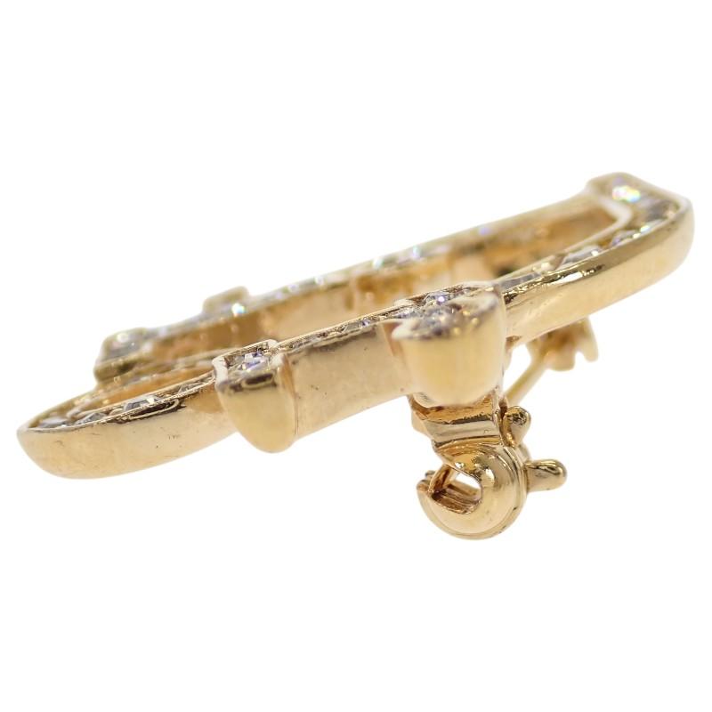 Dior  Brooch gold metal/Rhinestone Women