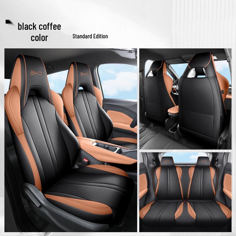 Спортивная подушка на сиденье из искусственной кожи для BYD Seagull - Всесезонный чехол на сиденье автомобиля