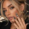 Leopard Print Nail Stickers Stripe Pattern Nail Art Stickers Nail Decals  Nail Decoration