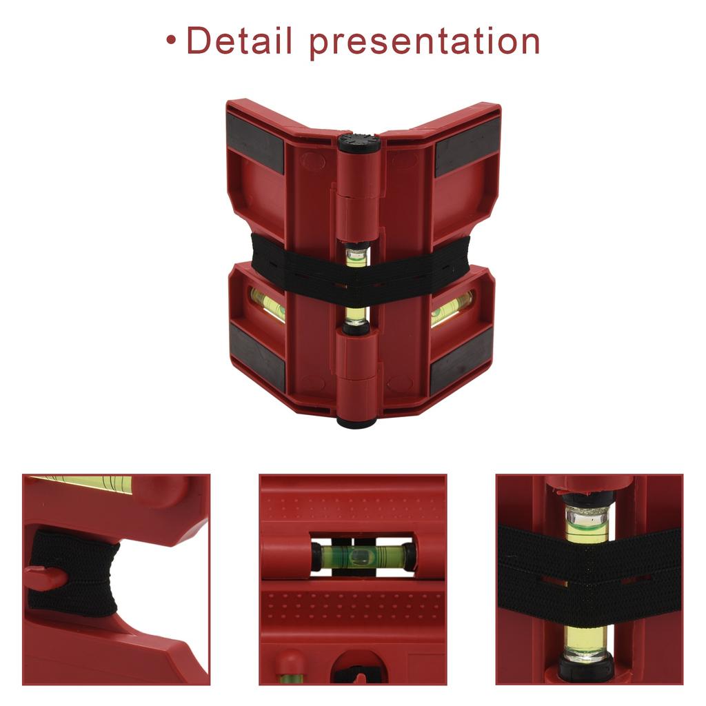 Уровень спиртовой, Магнитный уровень для столба Складывается для хранения, Проверьте пузырьковый уровень