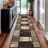 High-Grade Plaid Carpet Kitchen Rug Long Floor Mat Thin Door Mat Living Room Carpet Rug For Bedroom Home Decoration