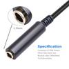 6.35 Female Connector to XLR Male Plug Adapter Cord Line for Mixing Console Mic