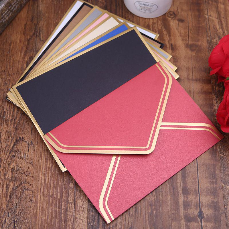 Бумажные конверты для писем в винтажном стиле 10 шт