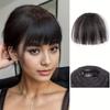 Synthetic Air Bangs Hairpiece Clip In Bangs Hair Extension Short Fake Bangs Natural Wig For Women Daily Party Use
