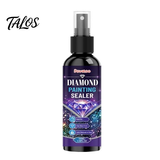 Art Preservation Spray for Coasters Diamond Painting Sealer Spray, Quick Drying Protective Mounting Sealant, Clear Adhesive Glossy Coating Crafts And