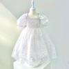 Белое платье принцессы для девочек, сделанное в Корее – элегантное платье с пышными рукавами для дней рождения и особых случаев