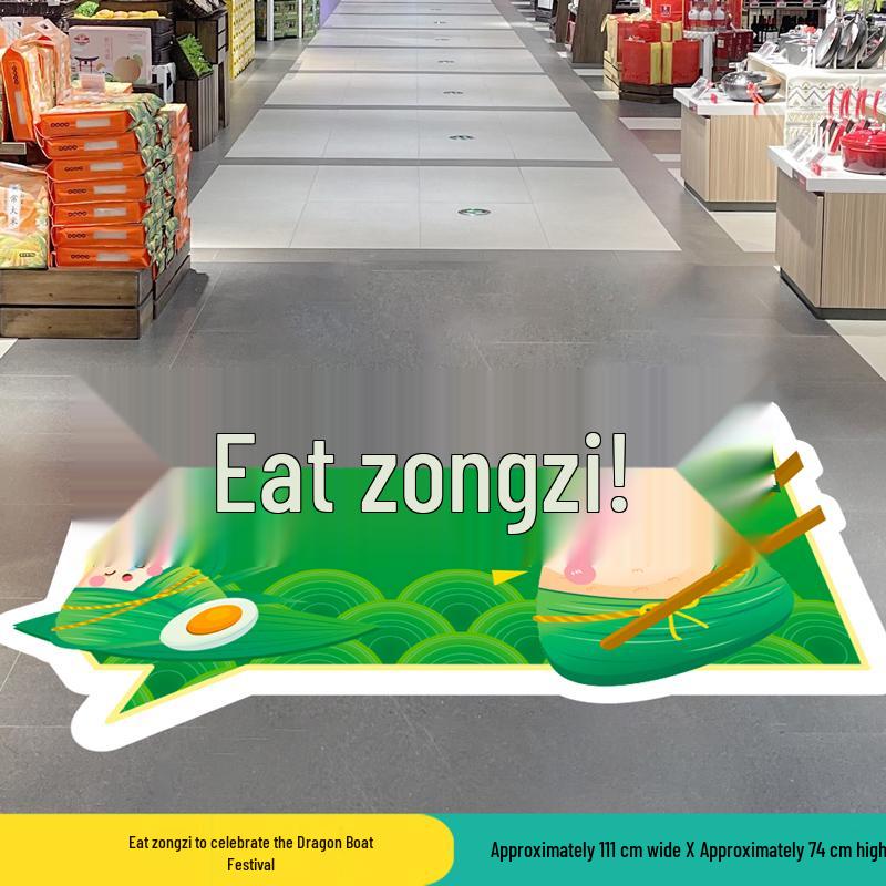 Dragon Boat Festival Floor & Door Decor: Stickers & Posters for Festive Atmosphere