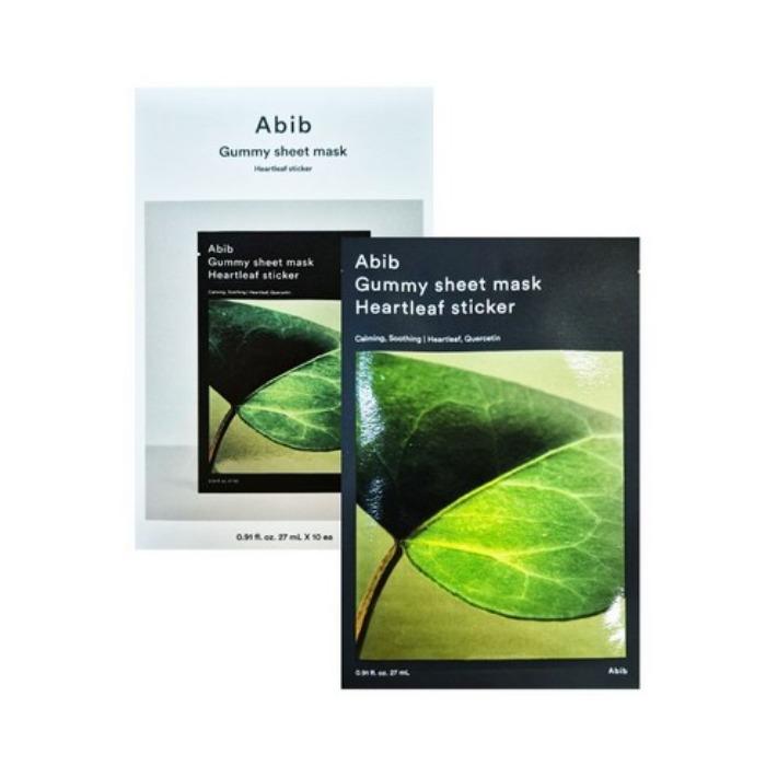 ABIB Гелевая маска-стикер для лица Heartleaf, 10 шт., 1 коробка