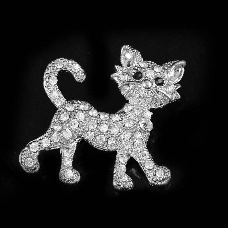 Аксессуары Креативная брошь-булавка в виде кошки Подарочные украшения Изысканные элегантные женские украшения Универсальные женские броши