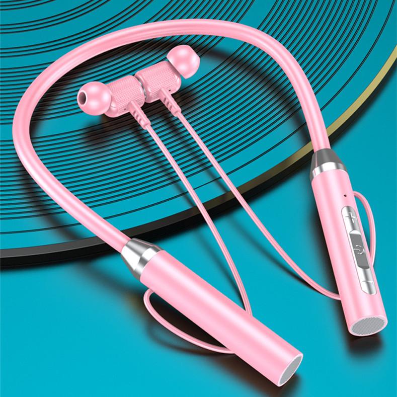 Sport Bluetooth Wireless Headset Hanging Neck Sports Binaural In-Ear Headset Neck Hanging Type Super Long Standby Life Headphone