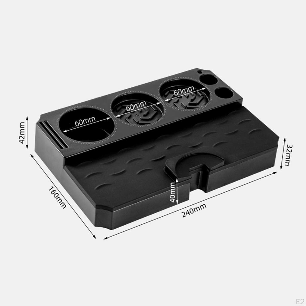 Coffee Tamping Station Tamper Stand and Portafilter Holder Anti Skid Convenient for Bars