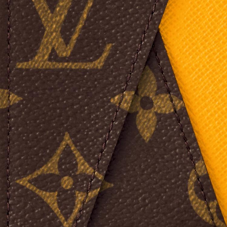 Louis Vuitton Monogram Macassar Coated Canvas Wallet Men wallet Brown Yellow M82955
