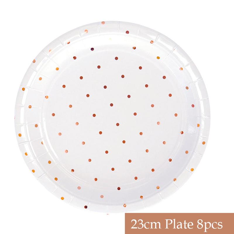 Одноразовая посуда из золотой фольги и мрамора, бумажные тарелки для вечеринок, стаканчики, сувениры на вечеринку в честь рождения ребенка, бумажные трубочки для питья, принадлежности для свадебной вечеринки