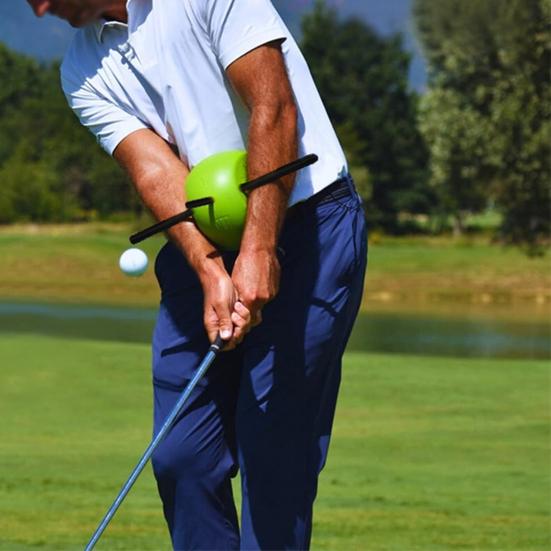 Golf Swing Trainer Hand Position Arm Posture Corrector Golf Swing Practice Connecting Ball Training Aid for Beginners