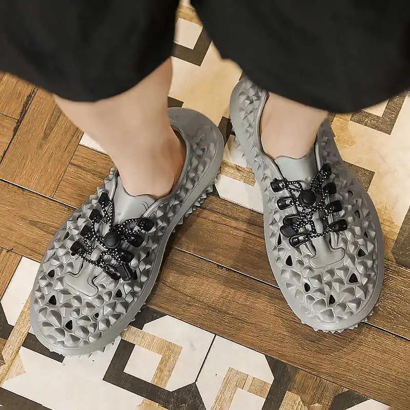 Модные хип-хоп кемпинговые пляжные сандалии для мужчин, пляжные тапочки, мужская водная обувь, мужские кроссовки, спортивные кроссовки для отдыха, из-за Boti, портативные