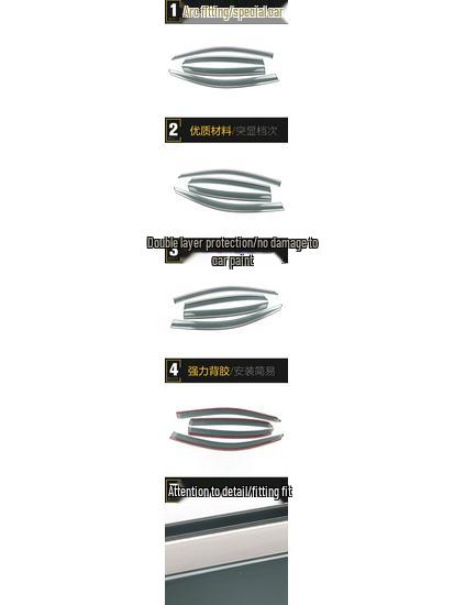 3D Накладки на окна из нержавеющей стали и отделка козырька от солнца для Passat 11-17