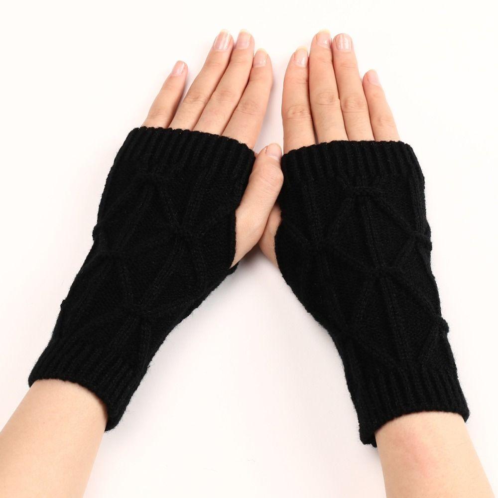 Wrist Warmers Fingerless Gloves Half Finger Winter Mittens Fashion Wrist Gloves  Girl Boys